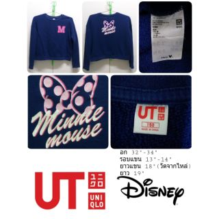 U28🐭Uniqlo kids minie sweater🐭 เสื้อสเวเตอร์มินนี่แบรนด์ยูนิโคล่ size 150