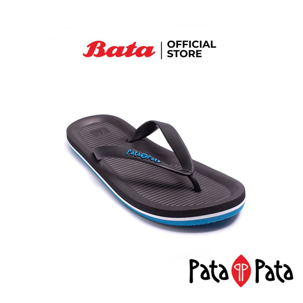 bata-บาจา-รองเท้าแตะหนีบ-พื้นยาง-น้ำหนักเบา-สำหรับผู้ชาย-ยี่ห้อ-patapata-รุ่น-island-สีดำ-8716215