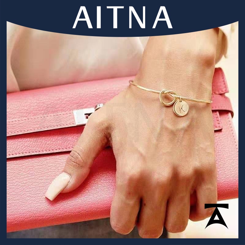 aitna-สร้อยข้อมือแฟชั่น-ลายตัวอักษรภาษาอังกฤษ-เรียบง่าย