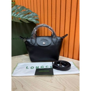 LONGCHAMP LE PLIAGE CUIR TOP MINI HANDLE BAG