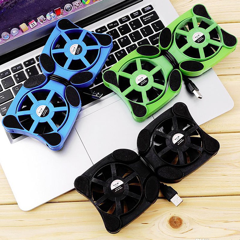 พัดลมระบายความร้อนโน๊ตบุ๊ค Notebook Fan NC014 สีเขียว. | Shopee Thailand
