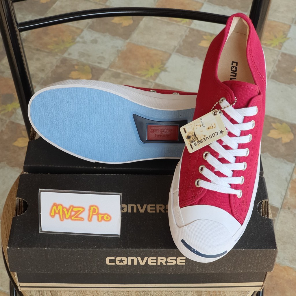 converse-jack-purcell-dark-pink-color-รองเท้าผ้าใบคอนเวิสแจ๊คสีชมพูเข้ม-โดนใจวัยรุ่นทุกแนว-ฟรีค่าจัดส่ง-1-2วันรับของ