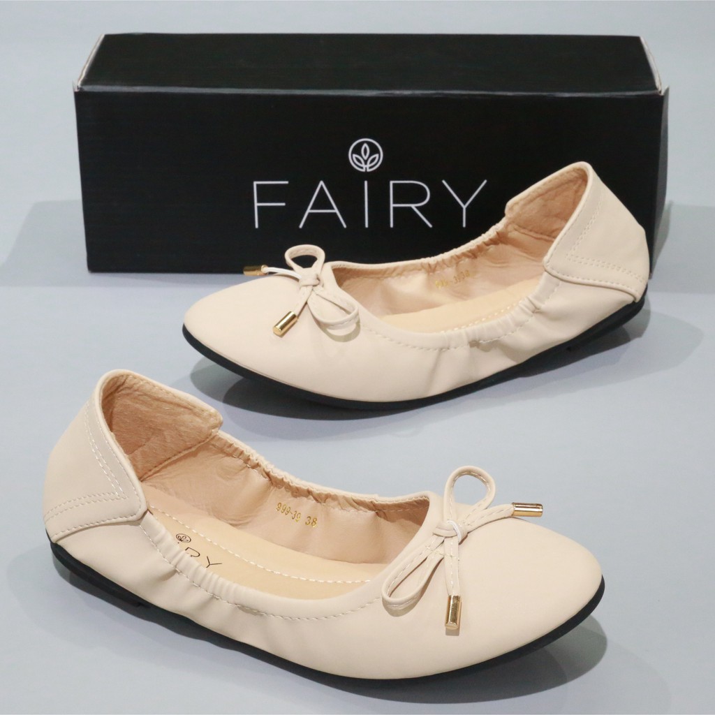 ภาพสินค้ารองเท้าส้นแบนballet 999-39 ยางยืด ใส่สบาย หมดปัญหาเรื่องรองเท้ากัด FAIRY (+เผื่อ 1 ไซส์) จากร้าน fairyfine บน Shopee ภาพที่ 7