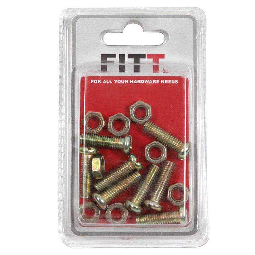 machine-screw-fitt-6x20mm-สกรูเกลียวมิล-น็อต-fitt-6x20-มม-สีรุ้ง-สกรู-น๊อตและแหวน-อุปกรณ์ยึดติด-เครื่องมือช่างและฮาร์ด