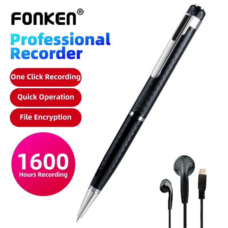 ภาพหน้าปกสินค้าFonken ปากกาบันทึกเสียงดิจิทัล 32GB 64G 128G แบบพกพา จากร้าน fonken.th บน Shopee
