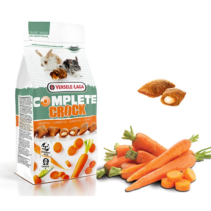 Versele Crock Complete Carrot 50g – Knusprige Leckerei Mit Weicher Karottenfüllung Für Kaninchen & Meerschweinchen