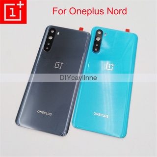 ภาพขนาดย่อของสินค้าFor Oneplus Nord 5G AC2001 AC2003 ฝาหลัง Back Cover Battery Glass