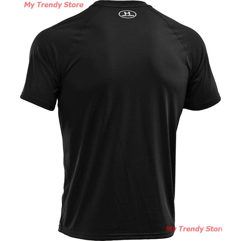 my-trendy-store-under-armour-เสื้อยืดกีฬา-under-armour-mens-tech-short-sleeve-t-shirt-black-white-small-under-armour