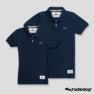 Rudedog เสื้อโปโลชาย/หญิง สีกรม รุ่น Backslash (ราคาต่อตัว)