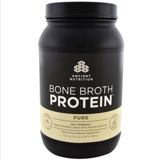 ภาพขนาดย่อของสินค้าDr.Axe, Ancient Nutrition,​ Bone Broth Protein, Pure, 1.96 lbs (890 g)