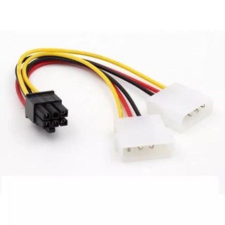 Mosunx ATX IDE Molex Power Dual 4ถึง6-Pin PCI Express PCIeการ์ดอะแดปเตอร์18ซม.Dropshipping