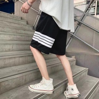 สินค้า Fashion boy ❤️กางเกงขาสั้นผู้ชาย กางเกงลำลองขาสั้น แต่งแถบแฟชั่น