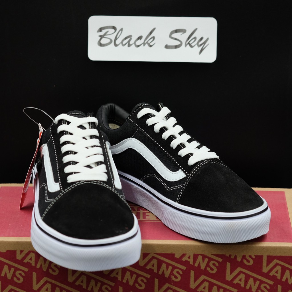 เหลือ259-ใช้-mayinc30-vans-old-skool-classic-100-ขาว-ดำ-รองเท้าผ้าใบ-สุดคลาสสิค-ลดราคา