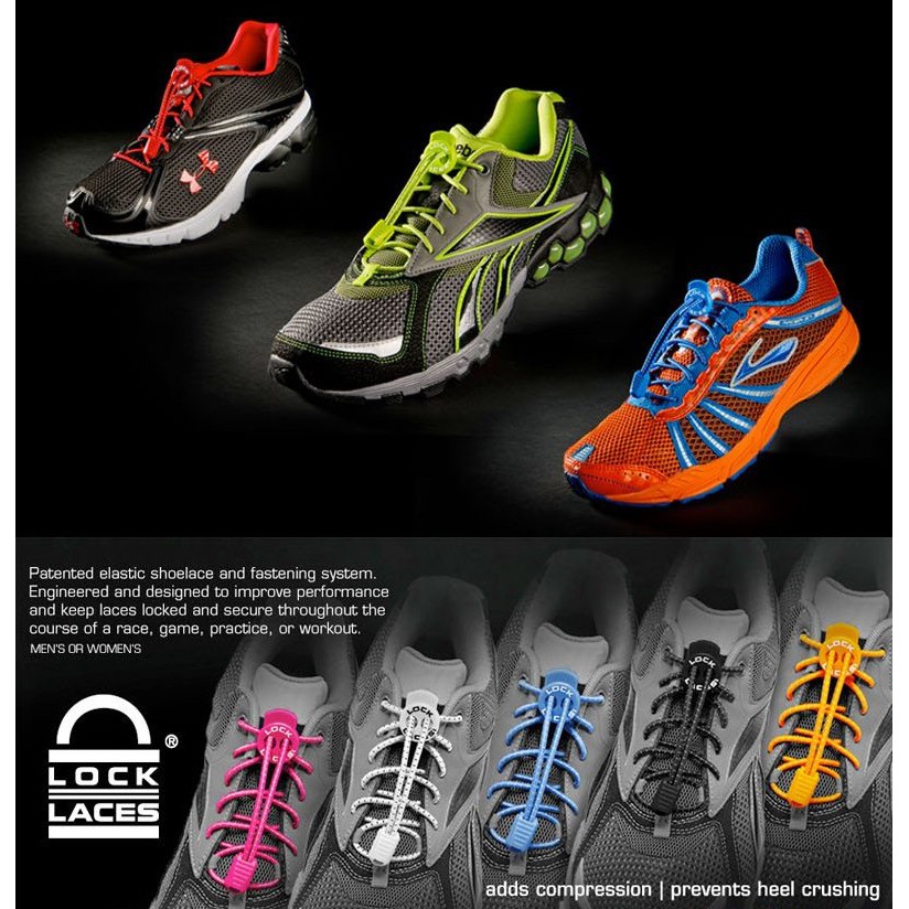 ภาพสินค้าLOCKLACES USA เชือกรองเท้าไม่ต้องผูก 13 สี  ป้องกันการสะดุด เชือกรองเท้าวิ่ง-กีฬา ล็อคแน่นไม่หลุด ไม่ต้องมัดเชือก 1 คู่ จากร้าน sportmall_thailand บน Shopee ภาพที่ 8