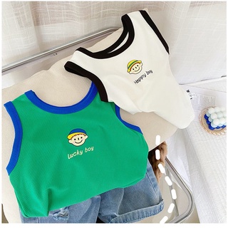 [Babycat] พร้อมส่ง ใหม่ เสื้อยืดแขนกุด ระบายอากาศ สไตล์เกาหลี ญี่ปุ่น แฟชั่นฤดูร้อน สําหรับเด็กผู้ชาย 2022