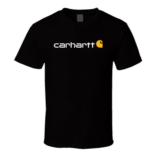 [S-5XL] เสื้อยืดแขนสั้น แบบนิ่ม พิมพ์ลายโลโก้ Carhartt K195 สีดํา สไตล์คลาสสิก เหมาะกับฤดูร้อน และฤดูใบไม้ผลิ สําหรับผู้