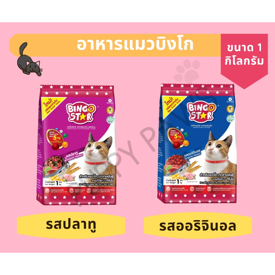 อาหารแมว-bingo-star-อาหารแมวบิงโก-ขนาด-1-kg-ราคาถูก-หอม-อร่อย