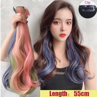 เครื่องประดับผม วิกผมหยิก วิกผมยาว สีพื้น สําหรับผู้หญิง ต่อผมทำสี ต่อผมสี ผมปลอม วิกผม วิก