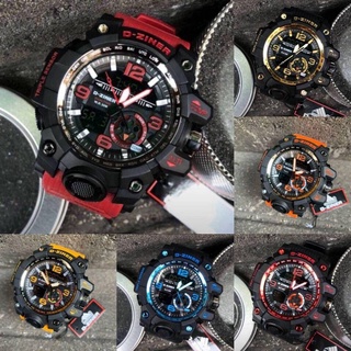 นาฬิกาข้อมือผู้ชาย D-ZINER 2ระบบฟังก์ชันครบ กันน้ำได้ดี พร้อมกล่องใสมี 6 สี
