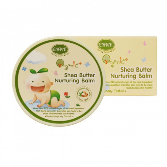 enfant-อองฟองต์-organic-plus-shea-butter-nurturing-balm-เชียบัตเตอร์-แนรทูริ่ง-บาล์ม-ใช้ได้ตั้งแต่แรกเกิด-30g