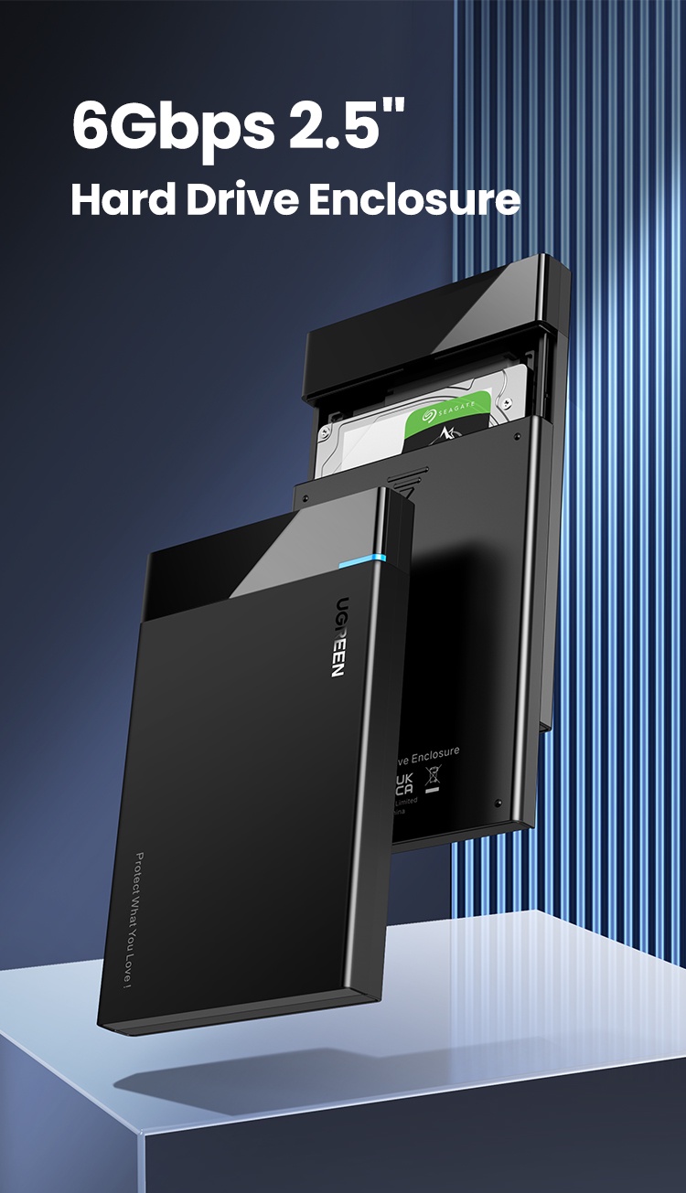 เกี่ยวกับ Ugreen (เฉพาะเคส) ฮาร์ดไดรฟ์ภายนอก USB 3.1 เป็น SATA III 2.5 นิ้ว