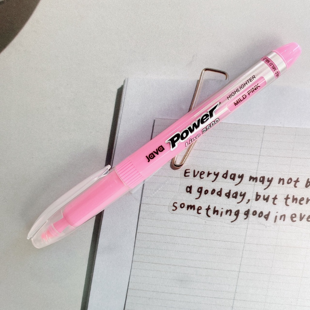 JAVA Power Line 2500 Highlighter / จาวา พาวเวอร์ ไลน์ ปากกาเน้นข้อความ ...