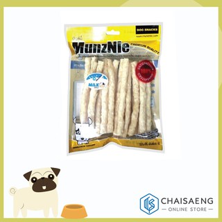 Munznie Soft Crunch Roll Milk Flavor มันซ์นี่ ครั้นช์ชี่โรลนิ่ม รสนม ขนมเคี้ยวสำหรับสุนัข 100 กรัม