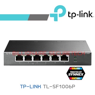 TP-LINK SWITCH POE TL-SF1006P 6-PORT 10/100Mbps ประกัน SYNNEX BY BILLIONAIRE SECURETECH