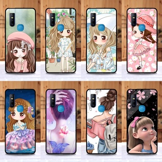 เคส Vivo V15 ลายการ์ตูนผู้หญิง ขอบนิ่มหลังแข็ง เคสมือถือ เคสโทรศัพท์ Case เคส TPU ขอบนิ่มหลังแข็ง ไม่ขูดตัวเครื่อง