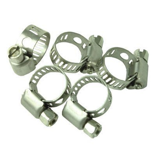 แคลมป์รัดท่อ 5 ชิ้น S ( Hose Clamp Set 5Pcs (8mm - 12mm) )