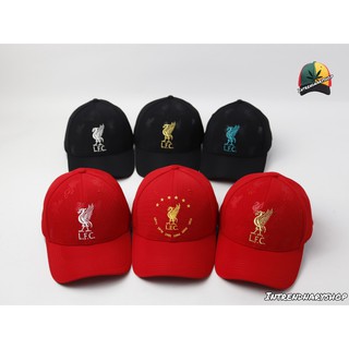 สินค้า หมวกฟุตบอล หมวกลิเวอร์พูล ทีมลิเวอร์พูล Liverpool Fc  หมวก หมวกแก๊ป หมวกกีฬา  หมวกแก๊ปปีกโค้ง Sport Cap Baseball Cap