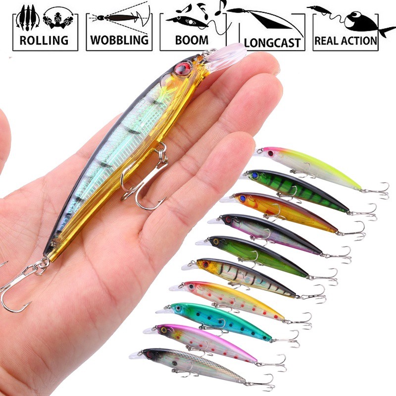 รูปภาพของส่งไวจากไทย Sougayilang 11.3 ซม. 15 กรัม Minnow เหยื่อตกปลาชุดตกปลาเหยื่อ Swimbaits เรือ Topwater เหยื่อสำหรับปลาเทราท์ตกปลาเบส:6ลองเช็คราคา