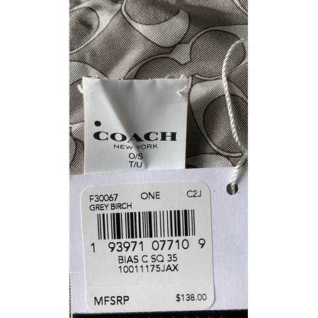 coach-ผ้าคลุมไหล่-coach-ผ้าพันคอ-ขนาด-35-x-35-used-once-สภาพ-99-ส่งฟรี-ems-ค่ะ