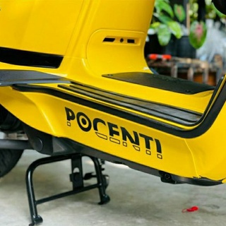 ภาพหน้าปกสินค้าฮิต!!! Sticker Pocenti สติกเกอร์ไดคัท ติดที่วางเท้า Lambretta หล่อ ลงตัวไปกับ แลมเบรตต้า ติดได้ทุกรุ่น : Pocenti Scooter ที่เกี่ยวข้อง