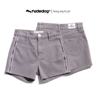 Rudedog กางเกงขาสั้นหญิง สีเทาเข้ม รุ่น Side classic