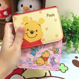 ฟิกเกอร์คอสเพลย์ การ์ตูน Disney winnie pooh Bear มีซิป ใส่บัตรได้ สําหรับทุกเพศ ทุกวัย