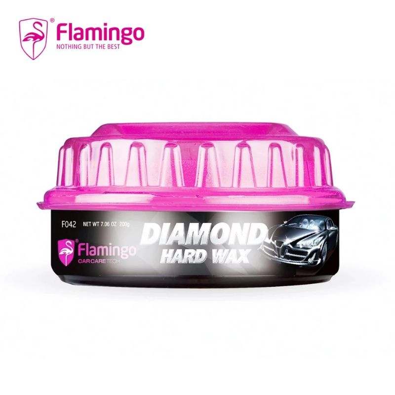 flamingo-diamond-wax-แว๊กซ์เคลือบสีรถ-ใช้ได้ทุกสีรถ-เงางาม-ฉ่ำวา-ป้องกันรังสีuv-กันน้ำเกาะ-ติดทนนาน-ป้องกันรอยขีดข่วน