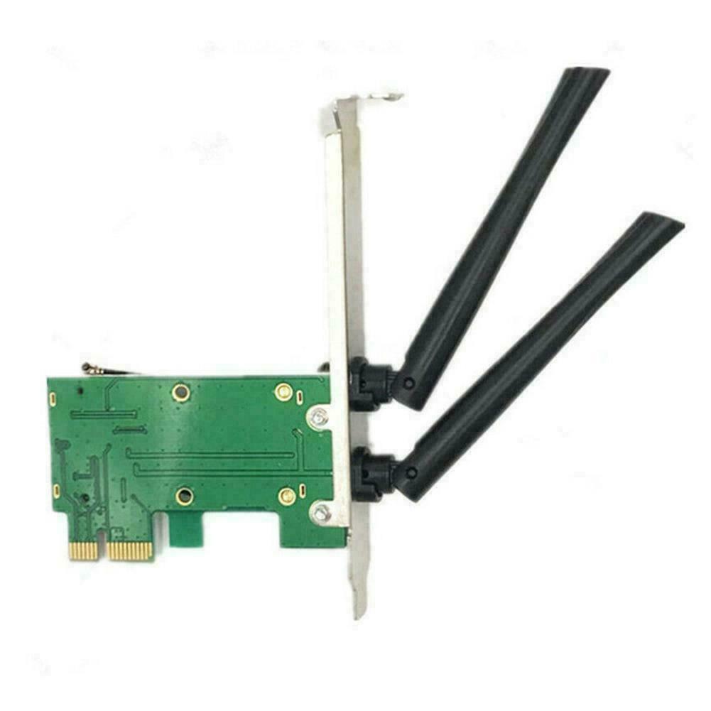 ภาพหน้าปกสินค้าการ์ดเครือข่ายไร้สาย Wifi Mini Pcie ไปยังอะแดปเตอร์เดสก์ท็อป Pci-E 1X ขายร้อน จากร้าน moon_light.th บน Shopee