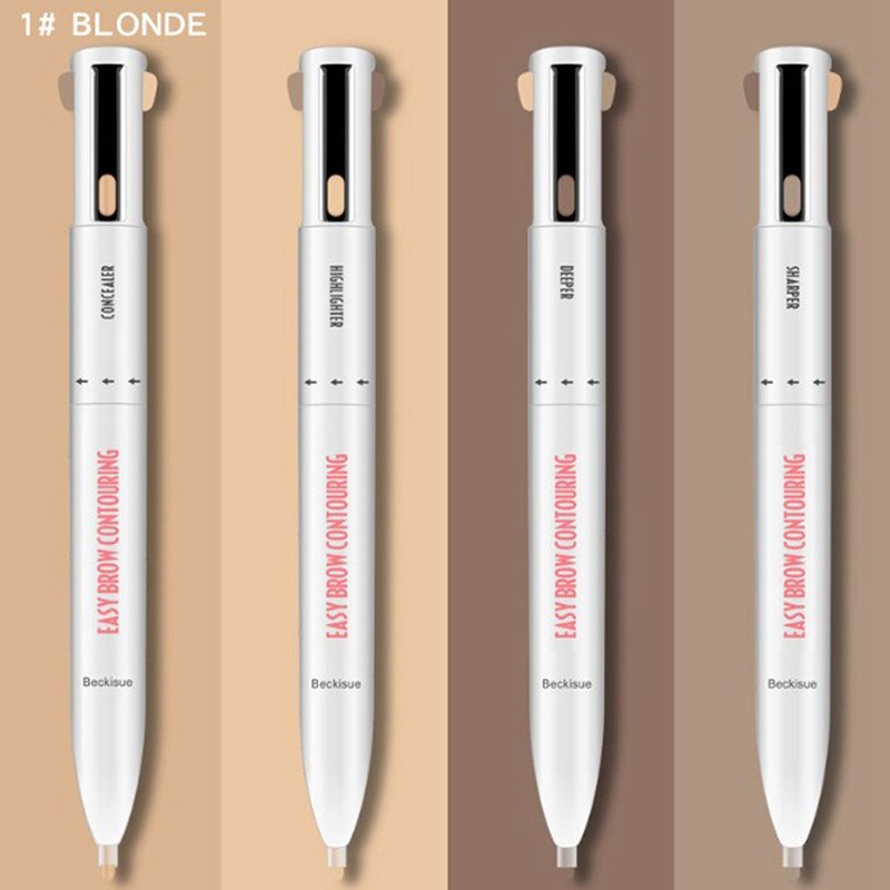 ปากกากดคิ้ว4-in-1-eyebrow-pencil-เครื่องสำอางค์-easy-brow-pencil-กันน้ำติดทนนานแต่งหน้า-eyebrow-pen-drawing-eye