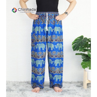 กางเกงช้างผ้าเมมเบิดสุดฮิตลาย ช้างสีสด  เอวเชือก (พร้อมส่งจากไทย) ถูกและดีที่สุด