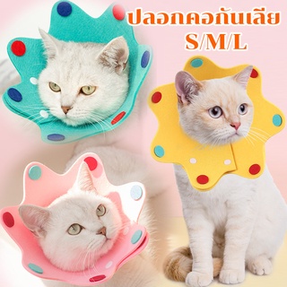 สินค้า พร้อมส่ง🔥🐈ปลอกคอกันเลียแผล[มงกุฎ] 👑คอลล่าแมว🌸ลำโพงแมว คอลล่าทรงมงกุฎ สุดน่ารัก ลำโพงกันเลีย