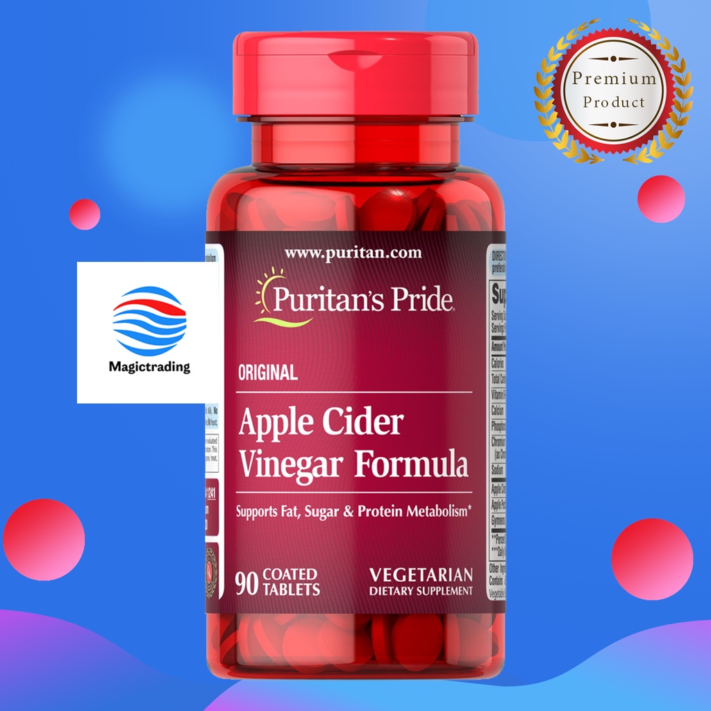 Puritan’s Pride Apple Cider Vinegar Complex Formula / 90 Tablets