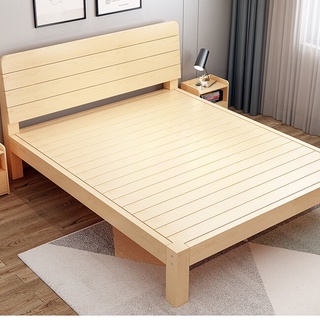 （🚚ส่งฟรี）🛏เตียงนอน3  ฟุต5 ฟุต เตียงนอน 6 ฟุต เตียง เตียงไม้สนไม้แท้ สามารถใช้ได้อย่างน้อย 10 ปี
