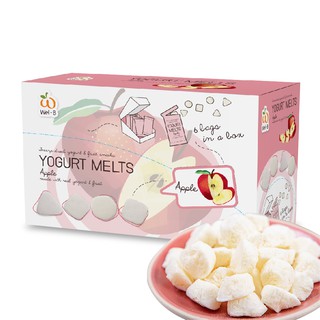 สินค้า [ใส่โค้ด UHWGC57J ลด 10%] Wel-B​ Yogurt​ Melts​ Apple 42g. (โย​เกิร์ตกรอบ​ แอปเปิล​ 42 กรัม) เด็ก สุขภาพ ช่วยย่อย