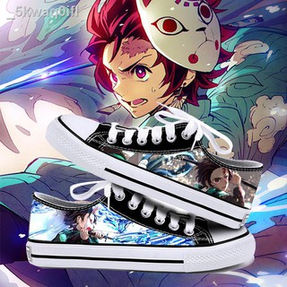 🔥ถูกและดี Demon Slayer Kimetsu No Yaiba Cosplay Clogs Geta Nezuko Kimono Shoes เนสึโกะ รองเท้า ►✤△Ghost Slayer Blade