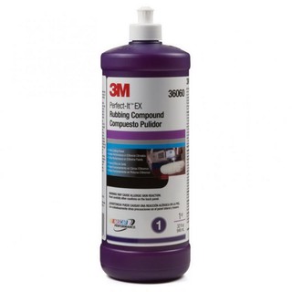 3M 36060 Perfect-it Rubbing Compound น้ำยาขัดหยาบ ลบรอยเส้น สีขาว เบอร์ 1