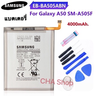 แบตเตอรี่ SAMSUNG Galaxy A50 A505F SM-A505F EB-BA505ABU EB-BA505ABN 4000MAh รับประกัน 3 เดือน