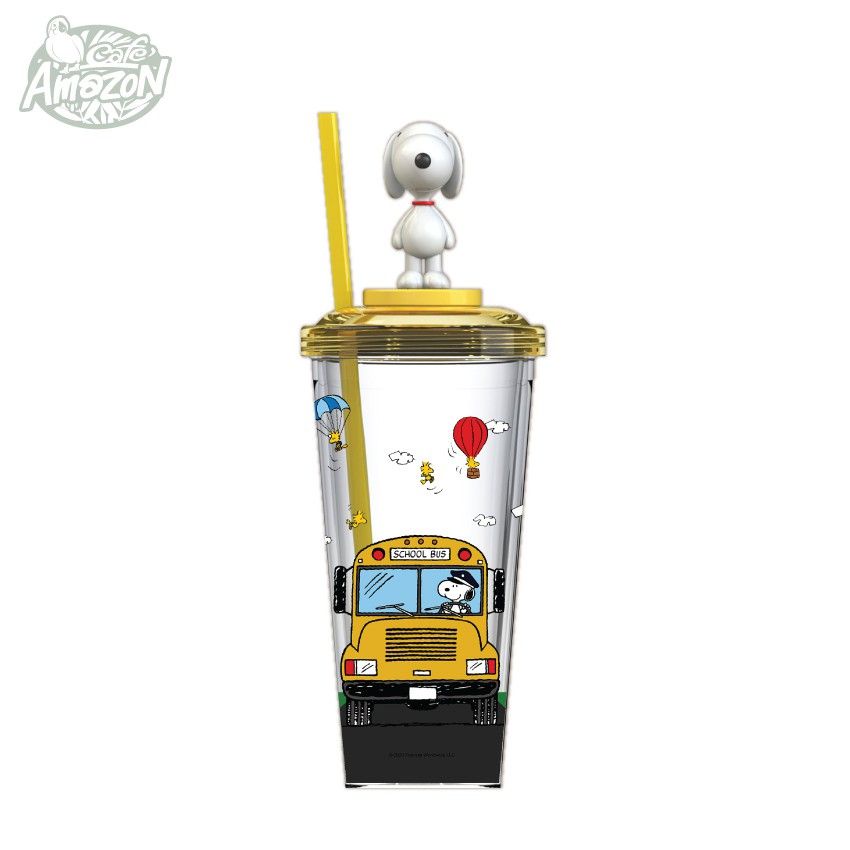 Café Amazon แก้ว Café Amazon x Snoopy ลาย School Bus (สีเหลือง