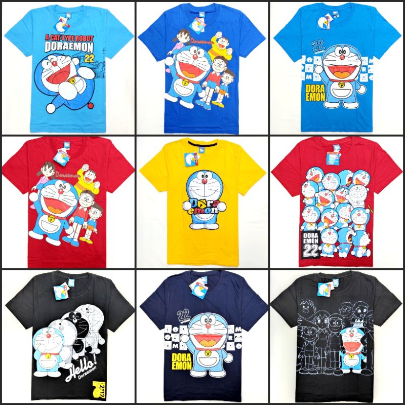 ลดราคาพิเศษ-อก36-เสื้อยืดเด็กโต-โดเรม่อน-doraemon-ลิขสิทธิ์แท้