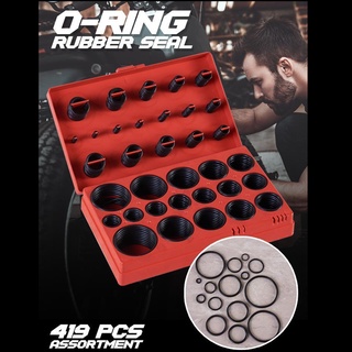 ภาพขนาดย่อของภาพหน้าปกสินค้ายางโอริง 419 pcs 30 ขนาด O-Ring Assortment Nitrile Rubber Tool Set จากร้าน newpowerbank บน Shopee